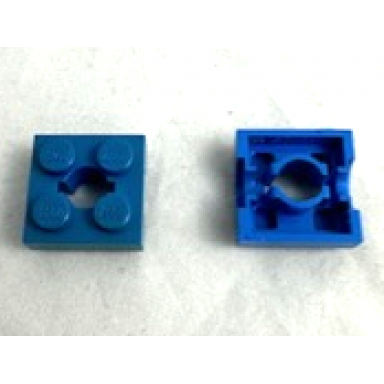 blue arm holder brick 2 x 2 - top part with round hole homemaker figure maxifigure torso