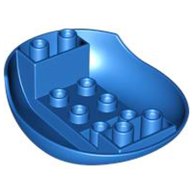 blue duplo helicopter body wide round base
