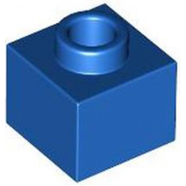 blue brick modified 1 x 1 x 2 3 with open stud