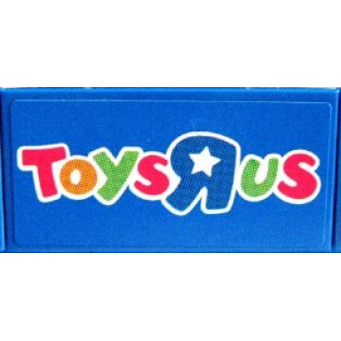blue tile 2 x 4 with toys r us logo pattern sticker - set 7848