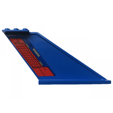 blue tail 12 x 2 x 5 with no step and grille pattern model left side sticker - set 76150