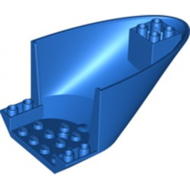 blue aircraft fuselage aft section curved bottom 6 x 10