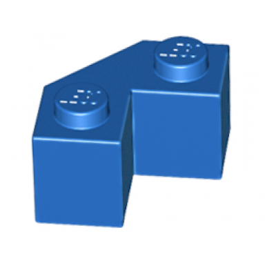 blue brick modified facet 2 x 2