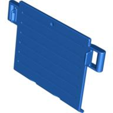 blue duplo horse trailer ramp door 1 x 4 with handles
