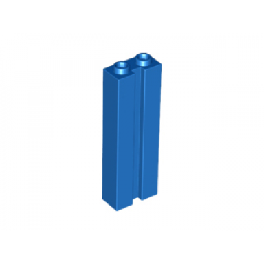 blue brick modified 1 x 2 x 5 with channel
