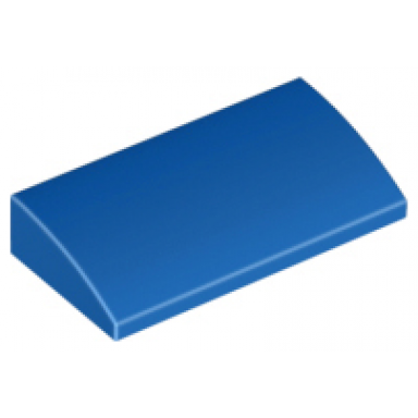 blue slope curved 2 x 4 x 2 3 with bottom tubes