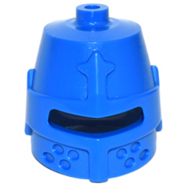 blue minifigure headgear helmet castle closed with eye slit