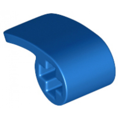 blue technic panel curved 2 x 1 x 1