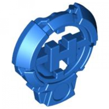 hero factory chest badge with h and flat bottom