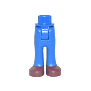mini doll hips and trousers with back pockets with reddish brown shoes pattern - thick hinge