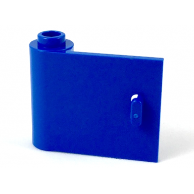 blue door 1 x 3 x 2 left - open between top and bottom hinge