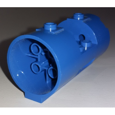 blue cylinder 3 x 6 x 2 2 3 horizontal - square connections between interior studs