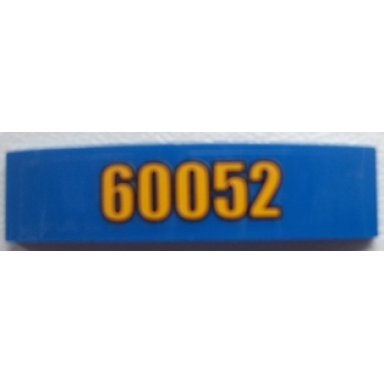 blue slope curved 4 x 1 x 2 3 double with bright light orange 60052 pattern sticker - set 60052