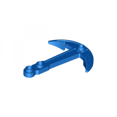 blue boat anchor - two top holes