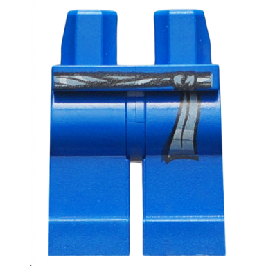 blue hips and legs with sash pattern