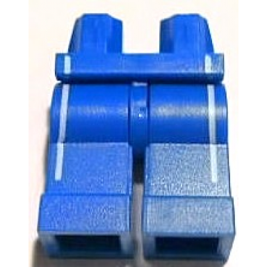 blue hips and legs with white vertical lines pattern