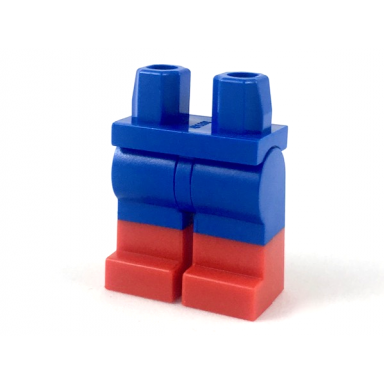hips and legs with molded red lower legs boots pattern
