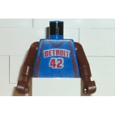 blue torso nba detroit pistons 42 pattern brown nba arms
