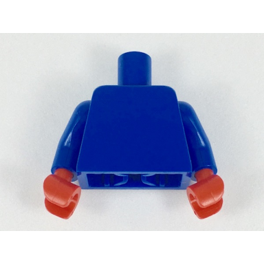 blue torso plain blue arms red hands
