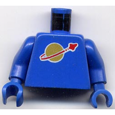 blue torso space classic moon pattern blue arms blue hands