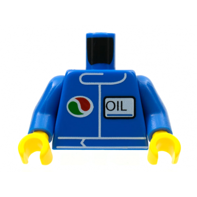 blue torso octan logo and oil pattern undetermined type blue arms yellow hands