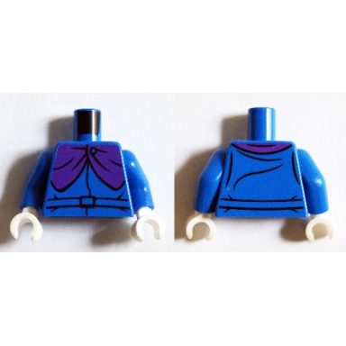 blue torso shirt with belt and dark purple cape clasp pattern headless horseman blue arms white hands