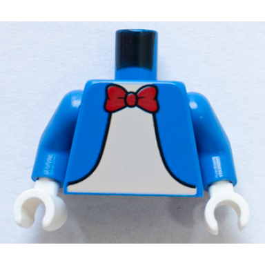 blue torso jacket red bow tie and light nougat shirt pattern blue arms white hands
