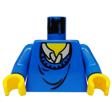 blue torso harry potter ron sweater over shirt pattern blue arms yellow hands