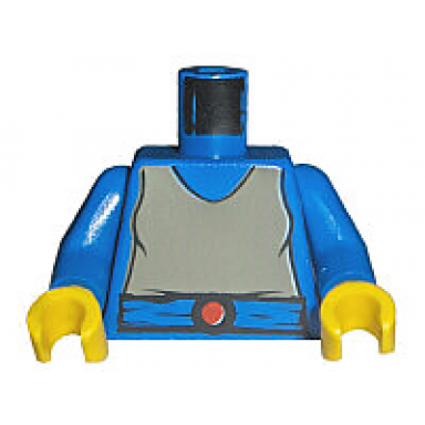 blue torso sw dark gray shirt blue belt with red buckle pattern padme blue arms yellow hands