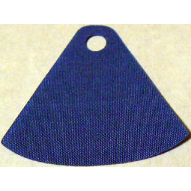 blue minifigure cape cloth round bottom and single top hole