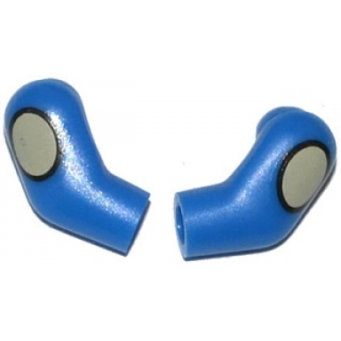 blue arm matching left and right pair with tan ovals pattern