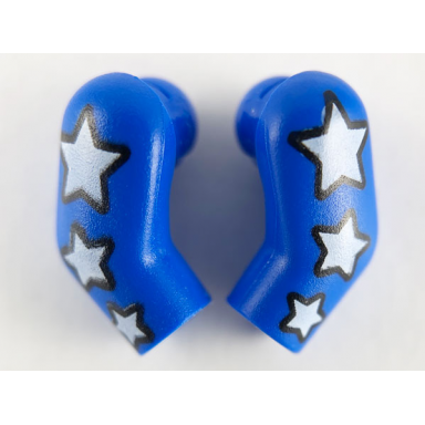 blue arm matching left and right pair with 3 white stars pattern