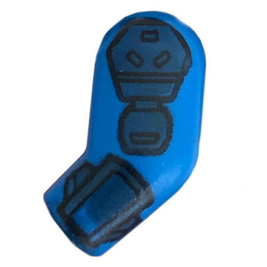 blue arm left with dark blue pads pattern