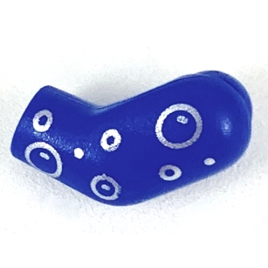 blue arm left with silver bubbles pattern