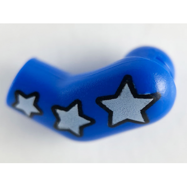 blue arm left with 3 white stars pattern
