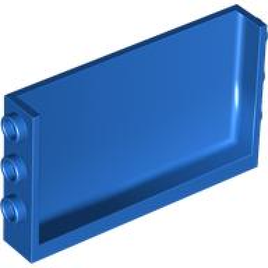blue panel 1 x 6 x 3 with studs on sides