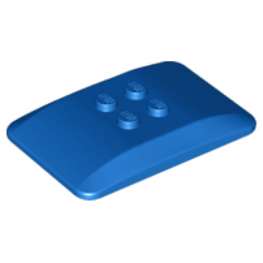blue wedge 6 x 4 x 2 3 quad curved
