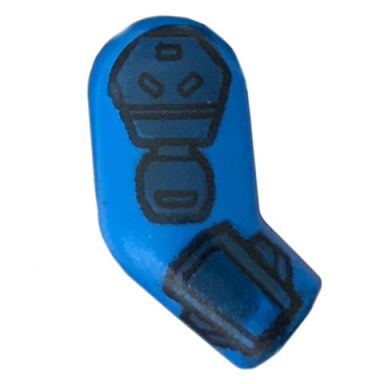 blue arm right with dark blue pads pattern