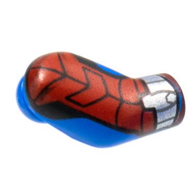 blue arm right with red armor silver cuff pattern