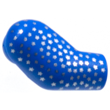 blue arm right with silver star speckles pattern