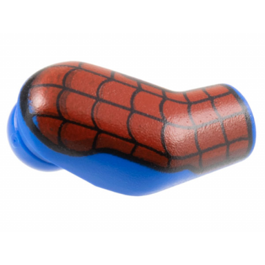 blue arm right with red patch and black webbing pattern