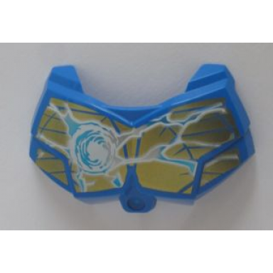 blue large figure chest armor small with chi and gold eagle pattern