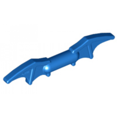 blue minifigure weapon batman batarang 2 bat wings with bar in middle