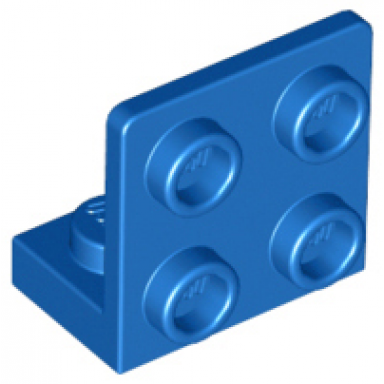 blue bracket 1 x 2 - 2 x 2 inverted