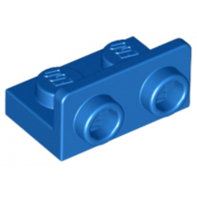 blue bracket 1 x 2 - 1 x 2 inverted