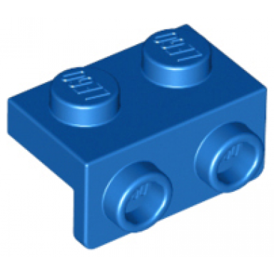 blue bracket 1 x 2 - 1 x 2