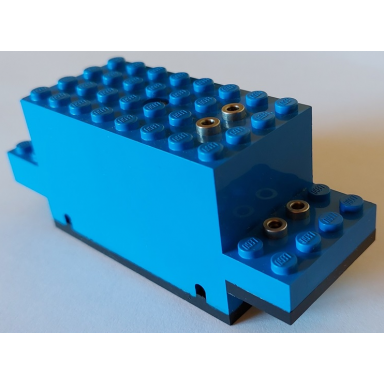 blue electric motor 4.5v type a 12 x 4 x 4 train