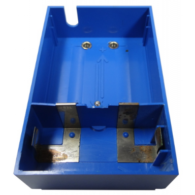 blue electric 4.5v battery box 6 x 11 x 3 type ii bottom