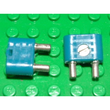 electric connector 2-way male rounded narrow type 1 with cross-cut pins