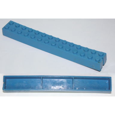 brick 2 x 14 without bottom tubes slotted with 1 slot